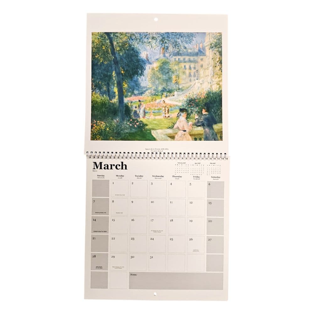 Renoir Square 2027 Wall Calendar Fourth Alternate Image