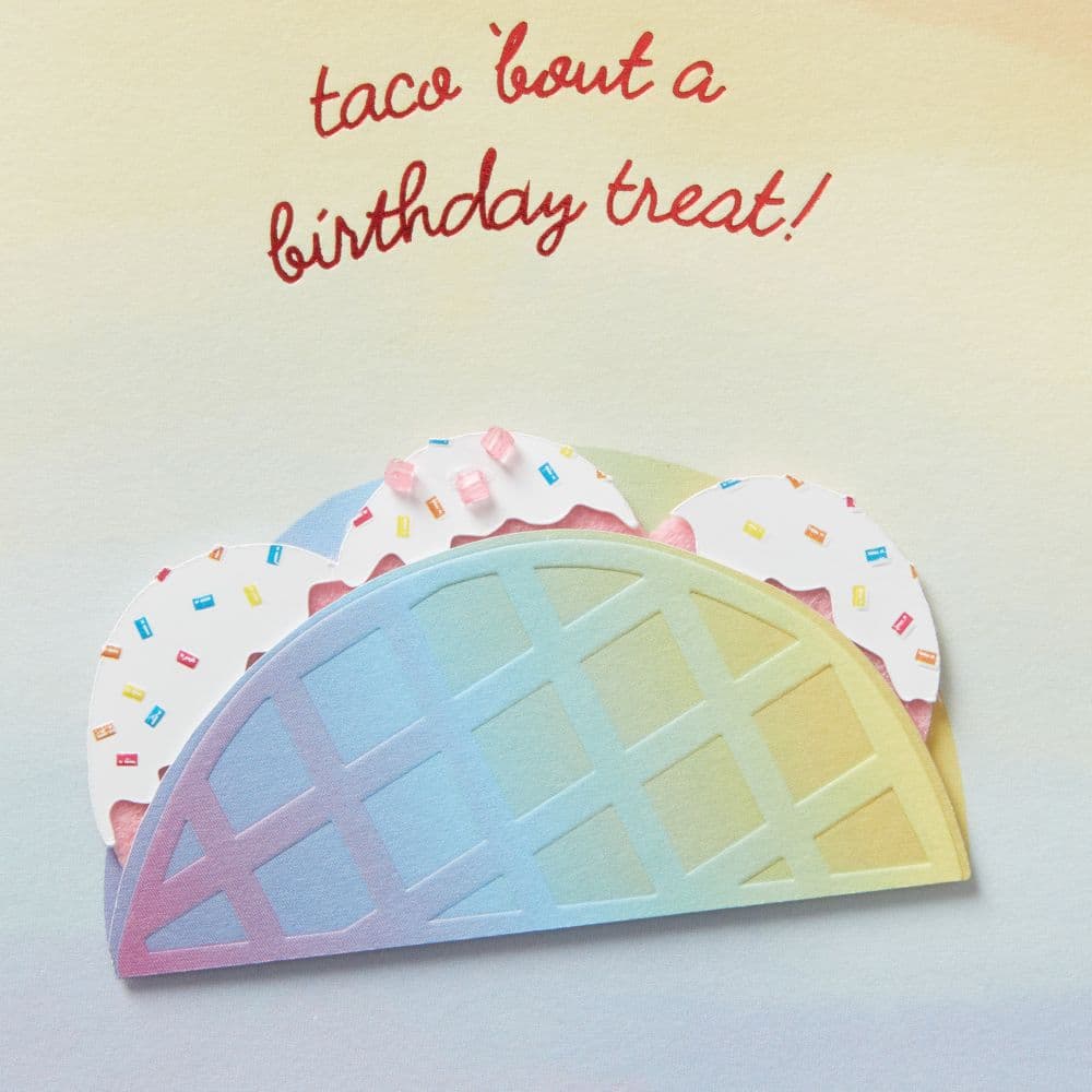 Rainbow Taco Birthday Card Third Alternate Image width=&quot;1000&quot; height=&quot;1000&quot;