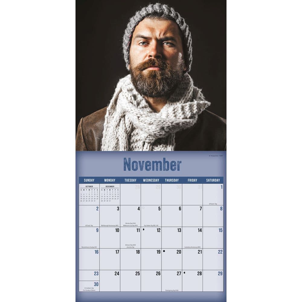 Bearded Men 2025 Wall Calendar Fourth Alternate Image width=&quot;1000&quot; height=&quot;1000&quot;