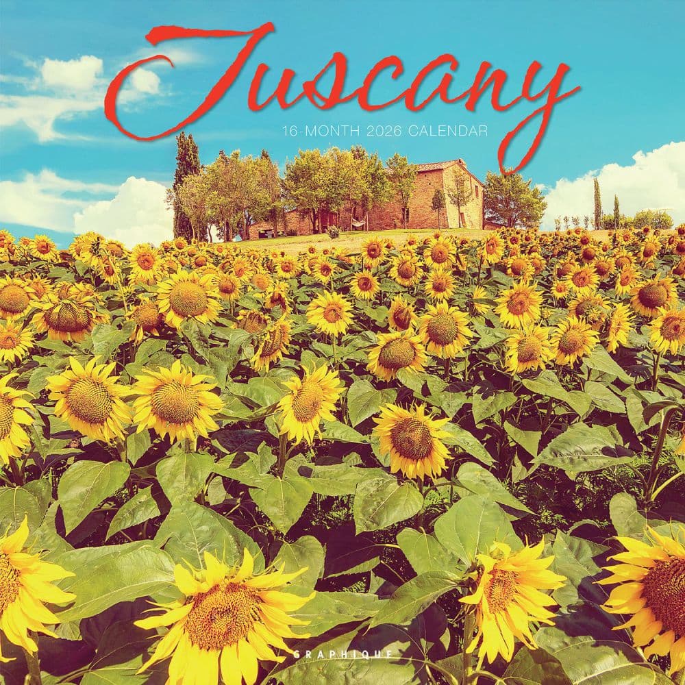 Tuscany 2026 Wall Calendar  Main Image