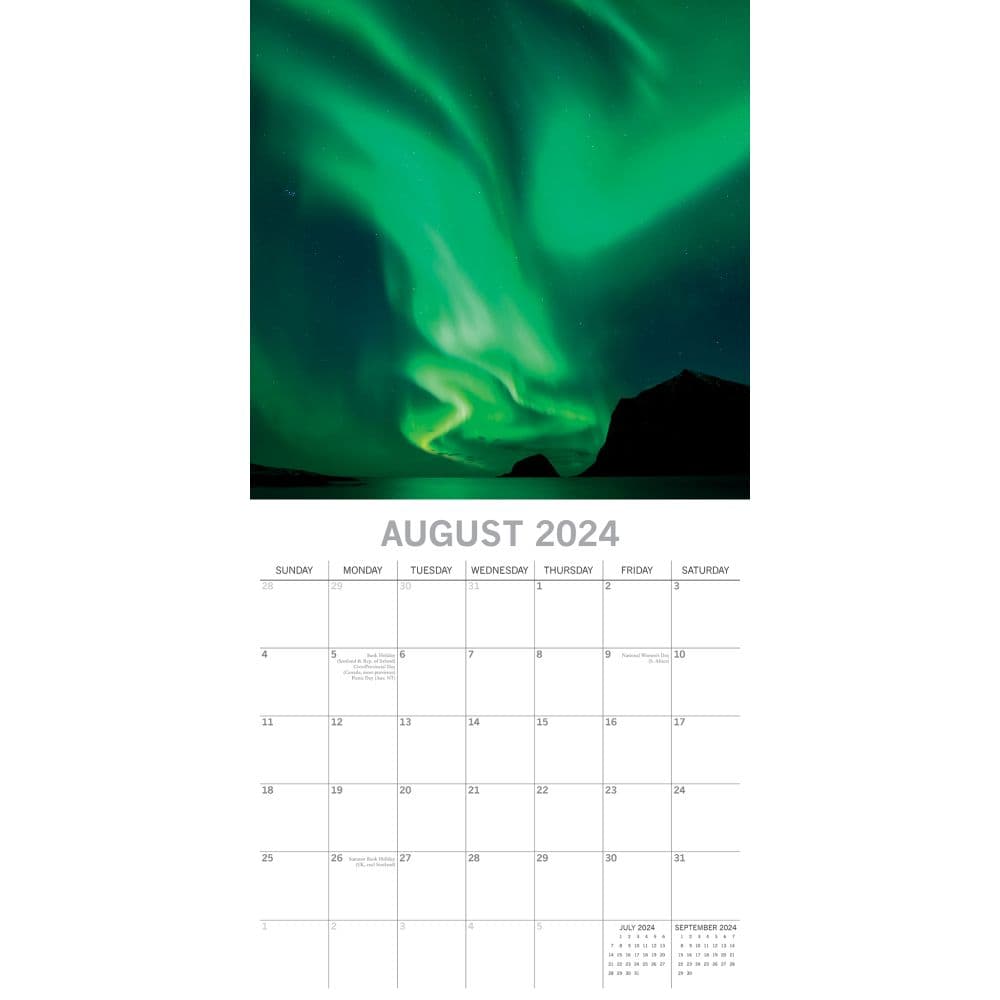 Northern Lights 2024 Wall Calendar Alternate Image 3