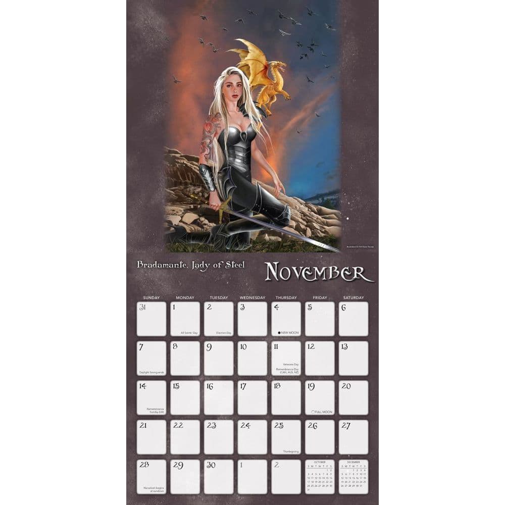 Dragon Witches Wall Calendar