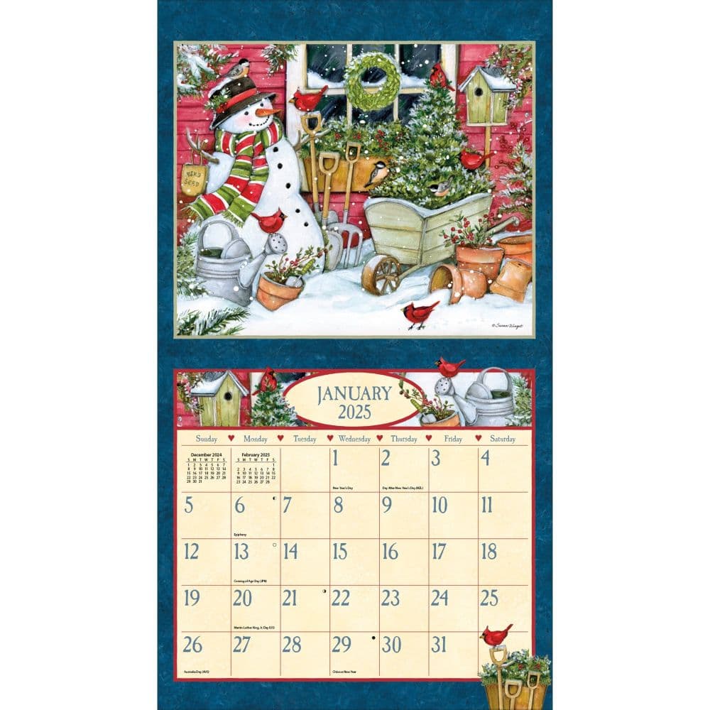 Heart and Home by Susan Winget 2025 Wall Calendar