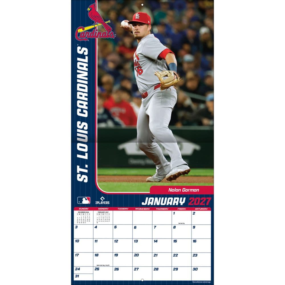 MLB St Louis Cardinals 2027 Wall Calendar Third Alternate Image