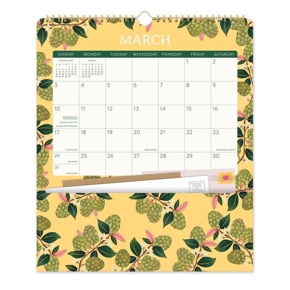 Fruit And Flora Pockets Plus 2024 Wall Calendar