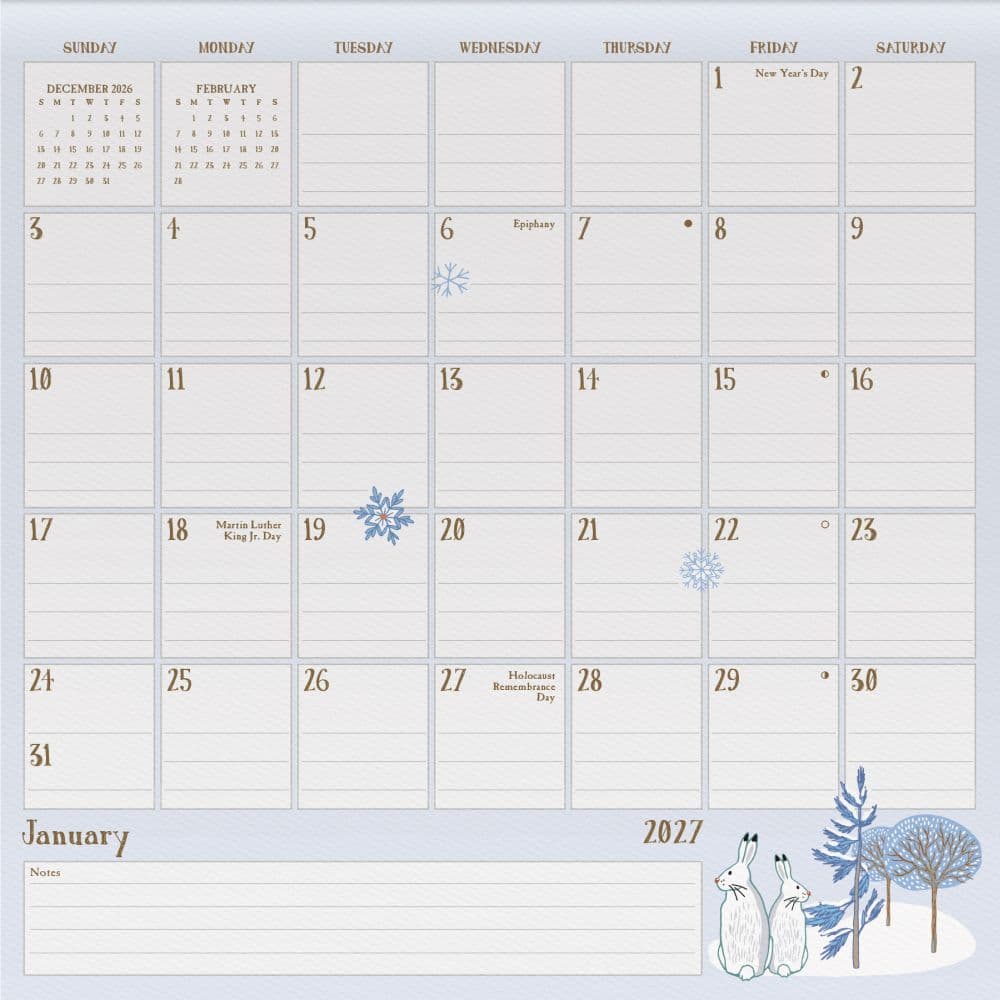 Animals Family 2027 Magnetic Desk Calendar First Alternate Image