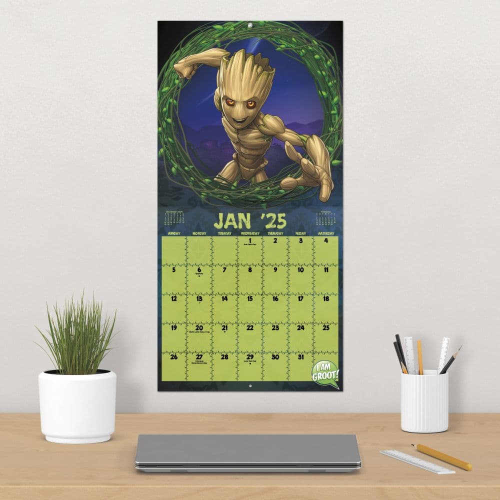 Marvel Groot 2025 Wall Calendar Alt4