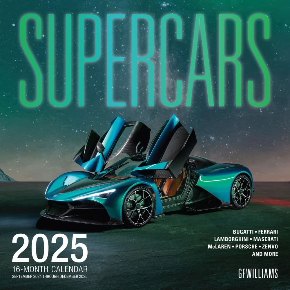 Supercars 2025 Wall Calendar