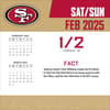 image NFL San Francisco 49ers 2025 Desk Calendar