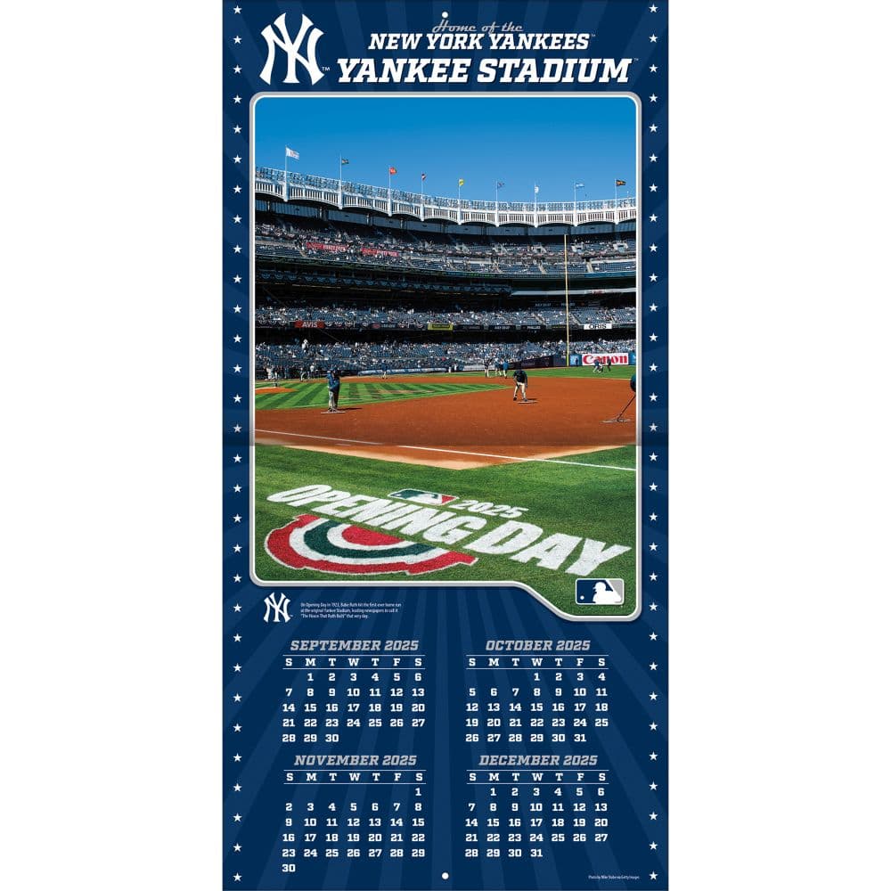 MLB Yankee Stadium 2026 Wall Calendar Second Alternate Image