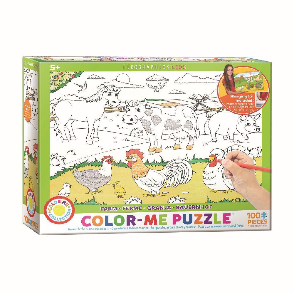 Color Me Farm 100 Piece Puzzle Main Image