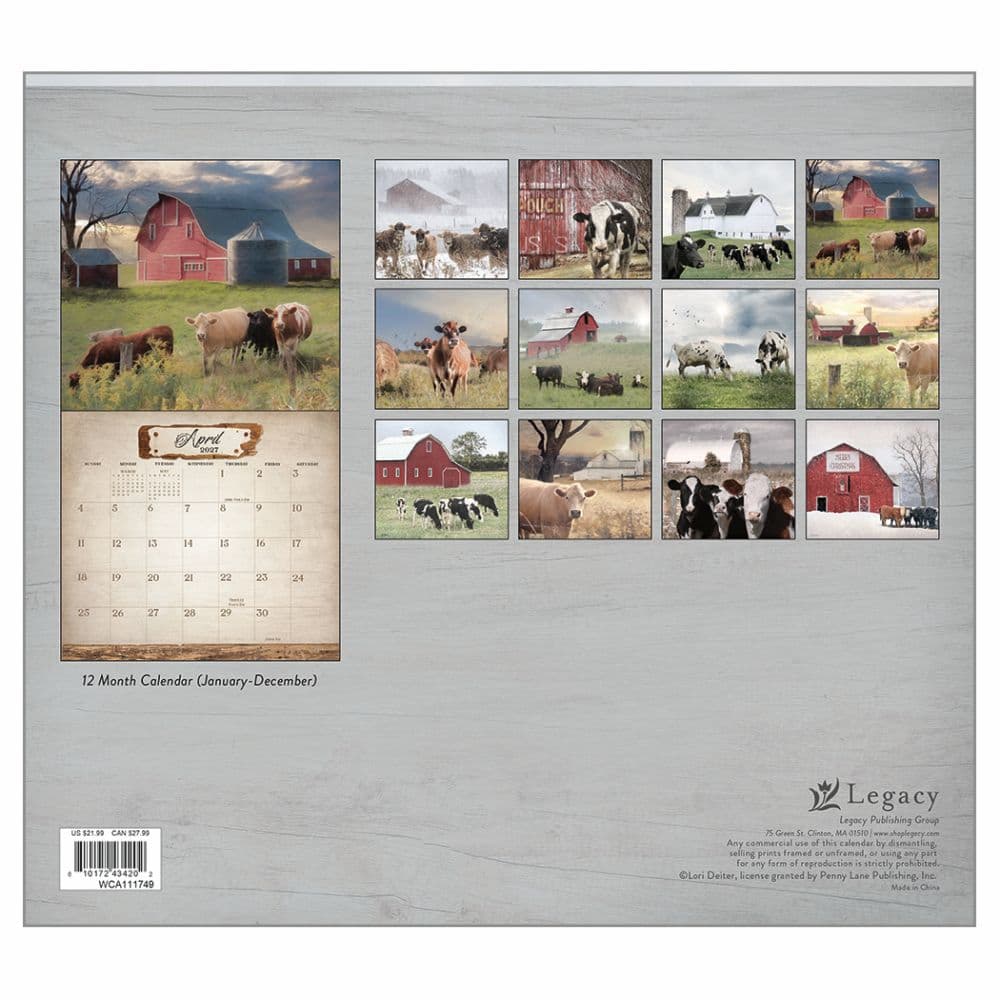 Cows 2027 Wall Calendar First Alternate Image