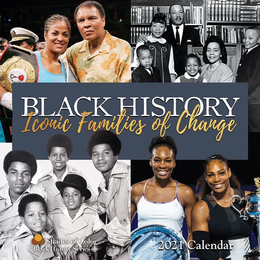 Black History Iconic Families Wall Calendar