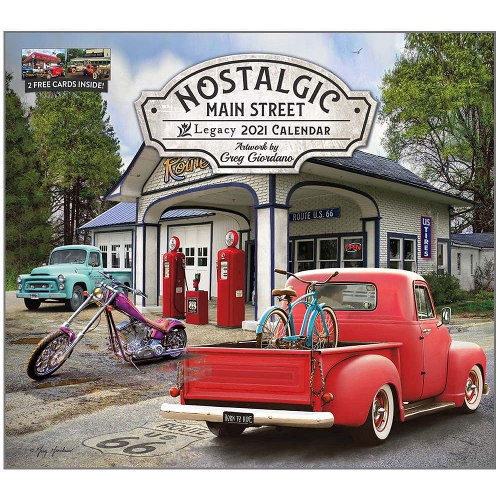 Nostalgic Main Street Wall Calendar