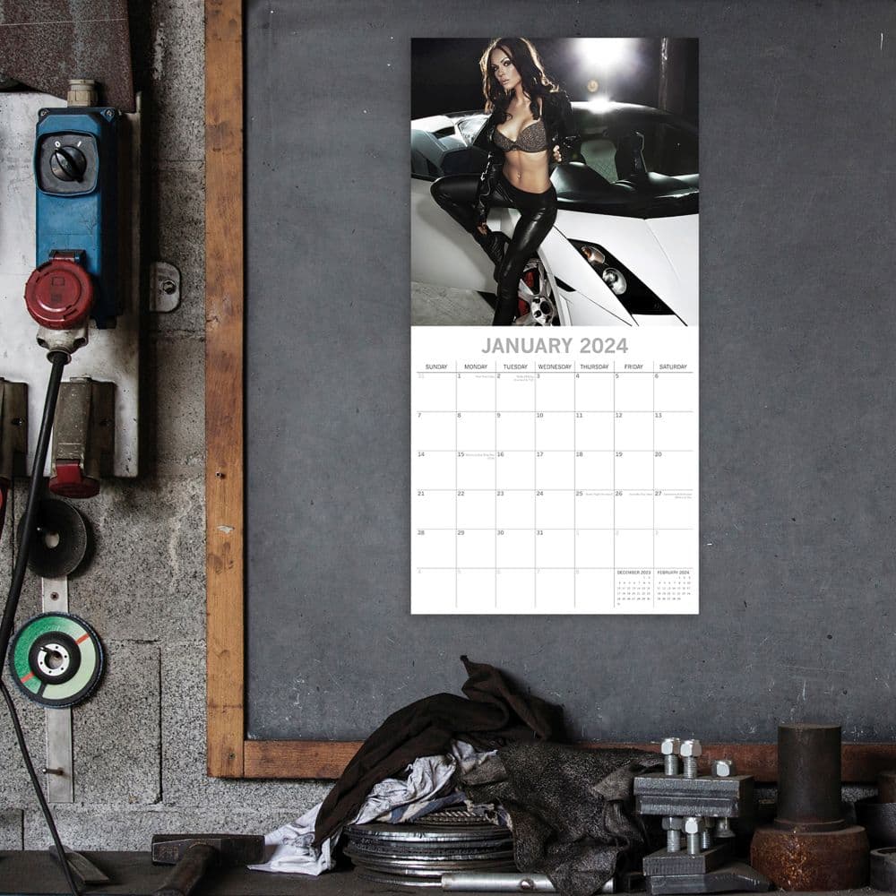 Girls and Cars 2024 Wall Calendar Fourth Alternate Image width=&quot;1000&quot; height=&quot;1000&quot;