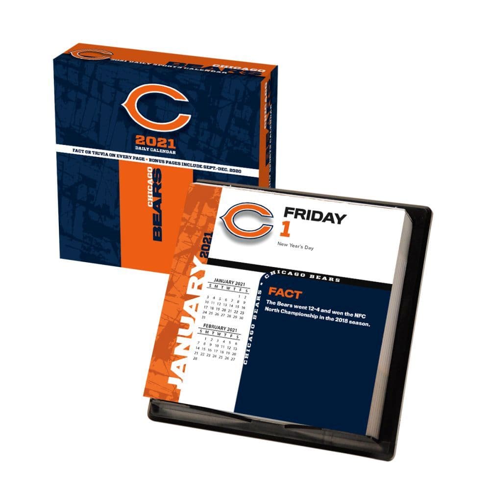 Chicago Bears 2021 Desk Calendar Calendars Com