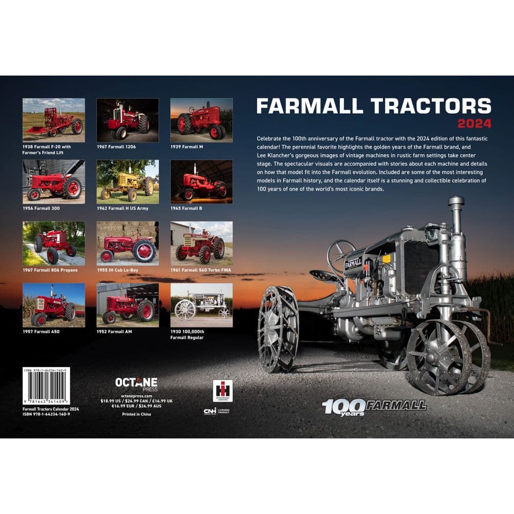 Farmall Tractors 2024 Wall Calendar - Calendars.com