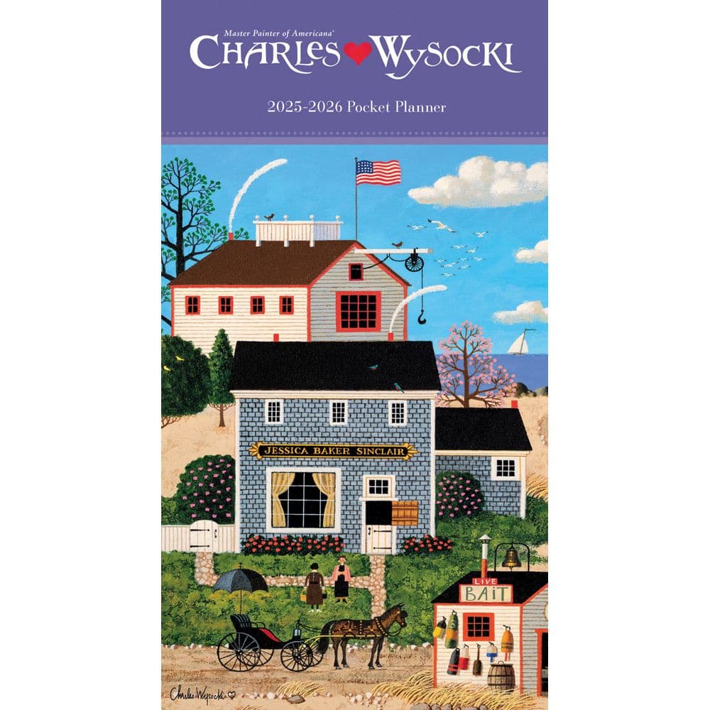 Charles Wysocki Americana 2 Year 2025 Pocket Planner Main Image