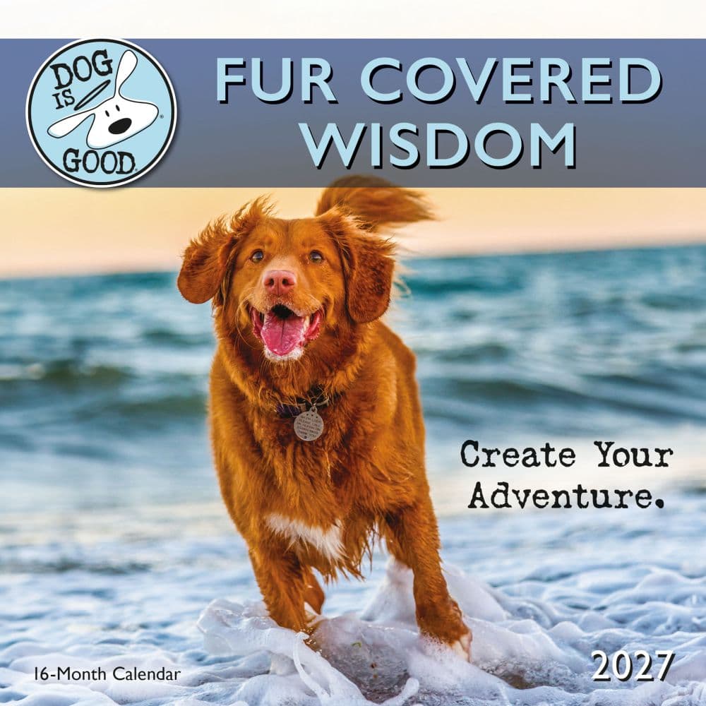 image Dog is Good Fur Covered Wisdom 2027 Mini Wall Calendar Main Product Image
