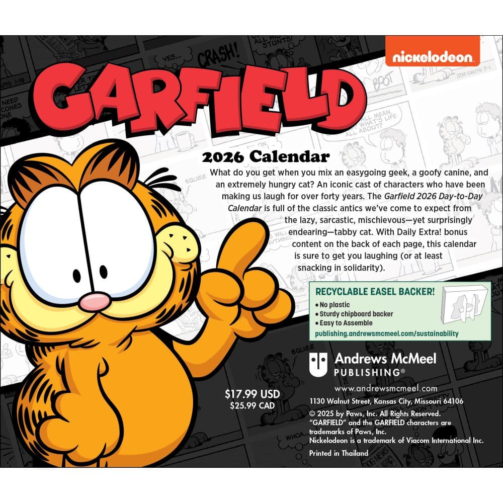 Garfield 2026 Desk Calendar First Alternate Image