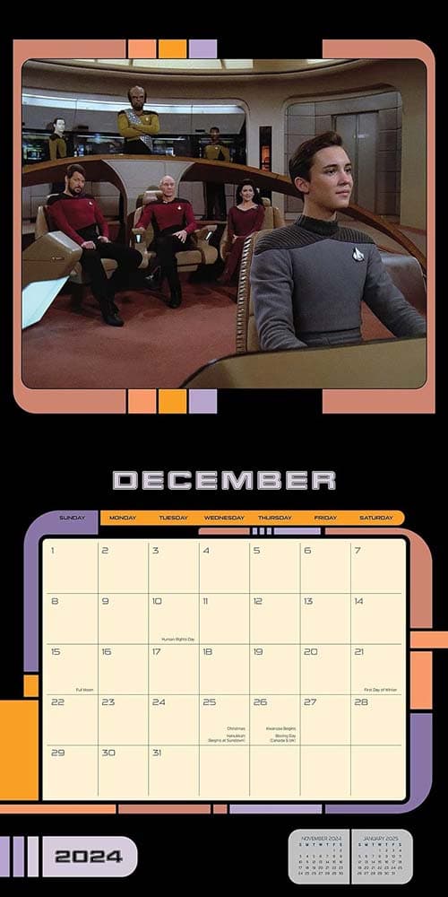 Star Trek Next Generation 2024 Wall Calendar - Calendars.com