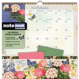 Botanical Gardens 2024 Note Nook Wall Calendar