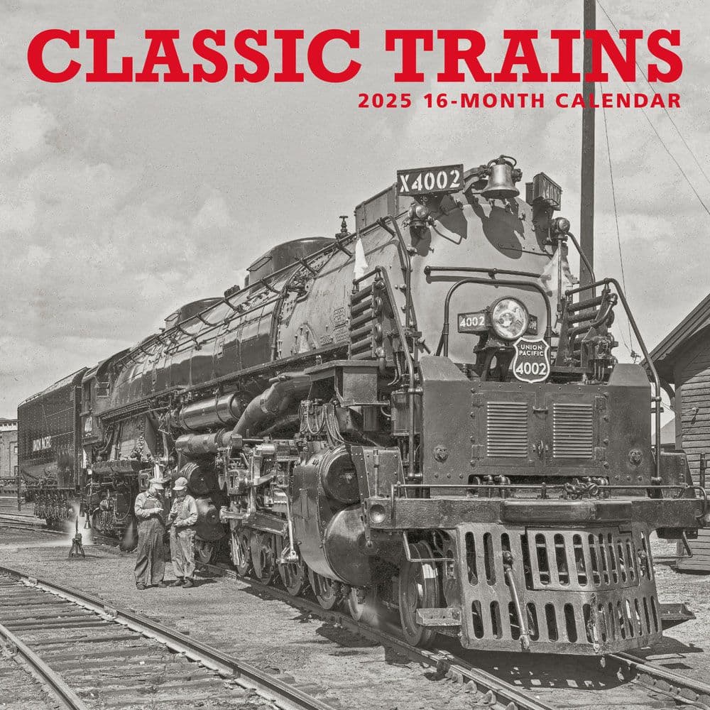 Trains Classic 2025 Wall Calendar