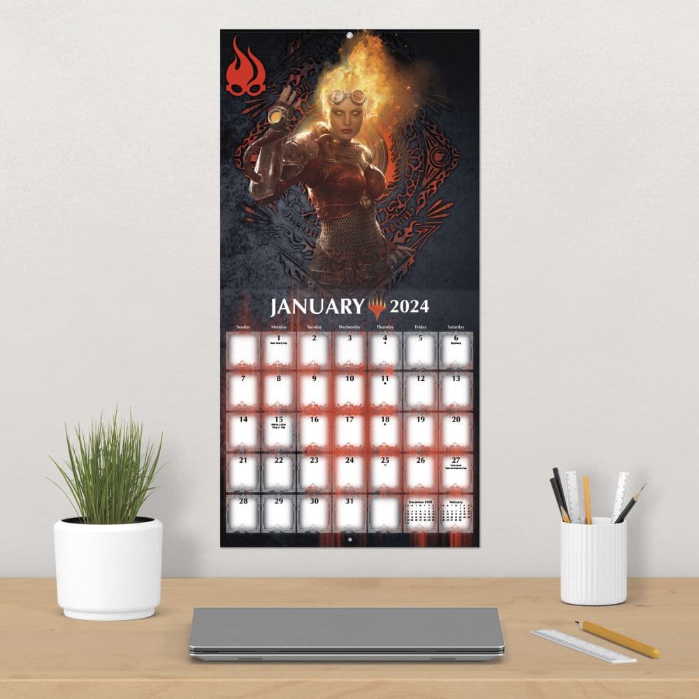Magic the Gathering 2024 Wall Calendar Fourth Alternate Image width=&quot;1000&quot; height=&quot;1000&quot;
