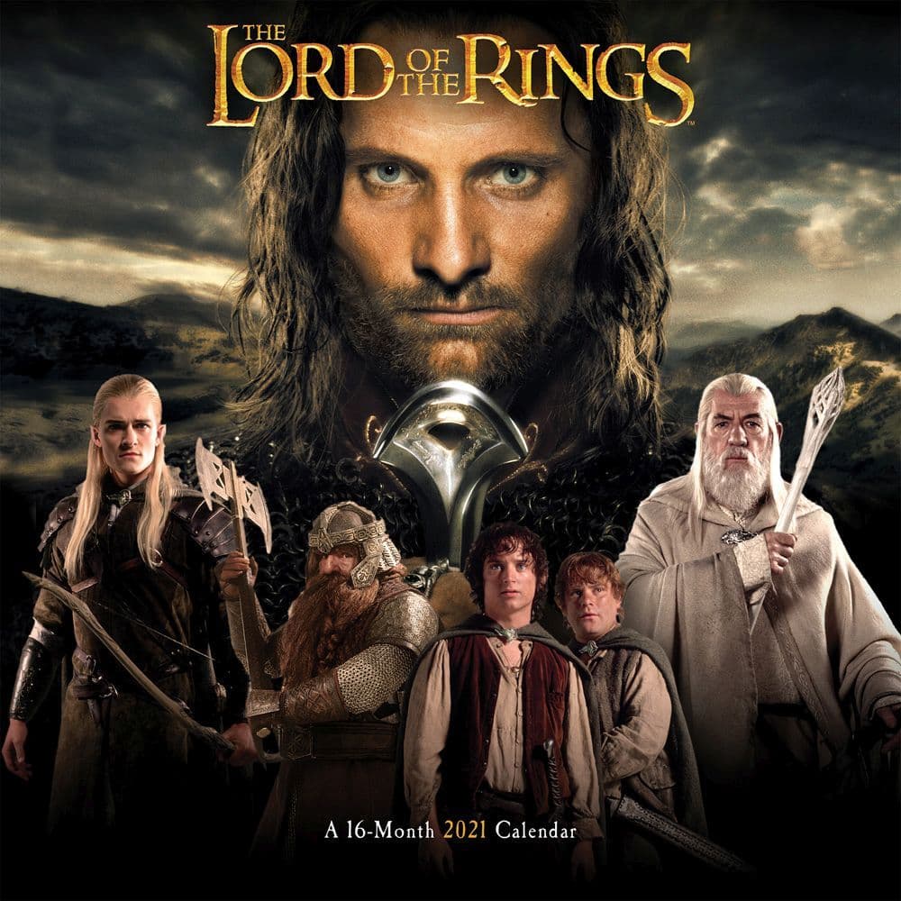 Lord of the Rings 2021 Wall Calendar