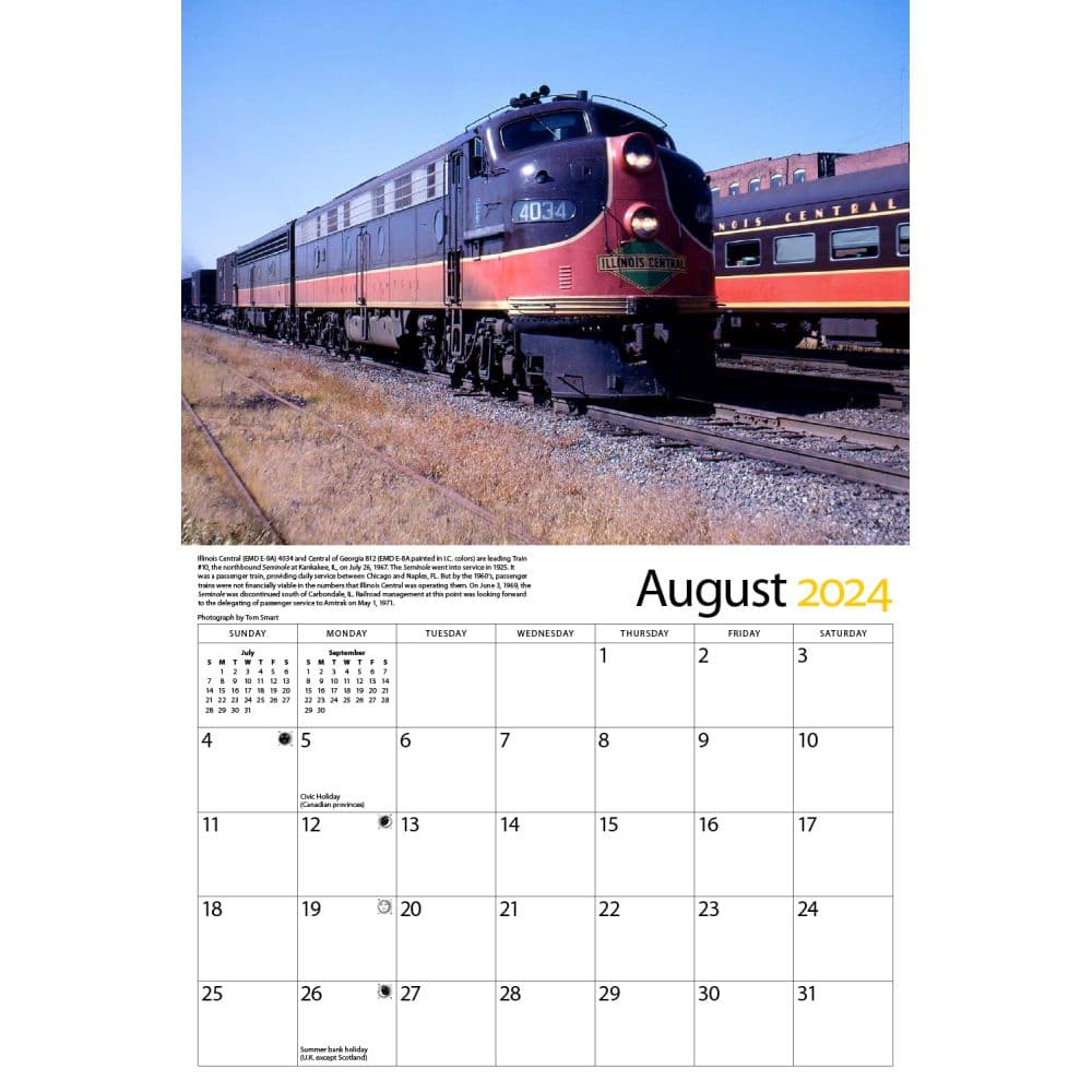 Illinois Central Railroad 2024 Wall Calendar Second Alternate Image width=&quot;1000&quot; height=&quot;1000&quot;
