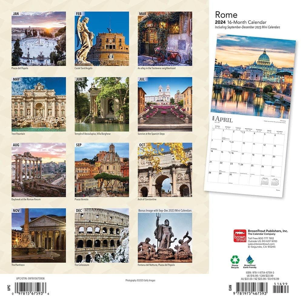 Rome 2024 Wall Calendar First Alternate Image width=&quot;1000&quot; height=&quot;1000&quot;