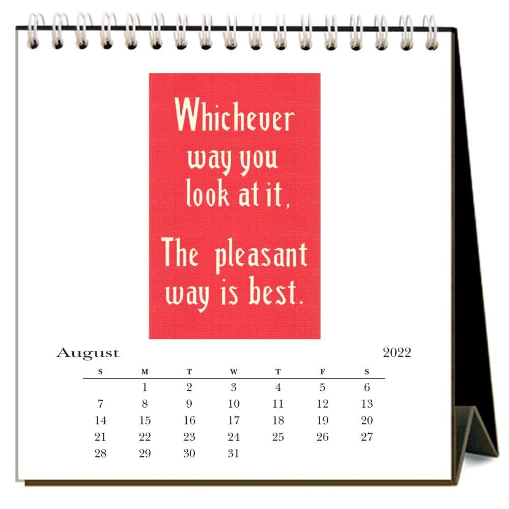 Words Of Wisdom 2022 Desk Calendar Calendars Com