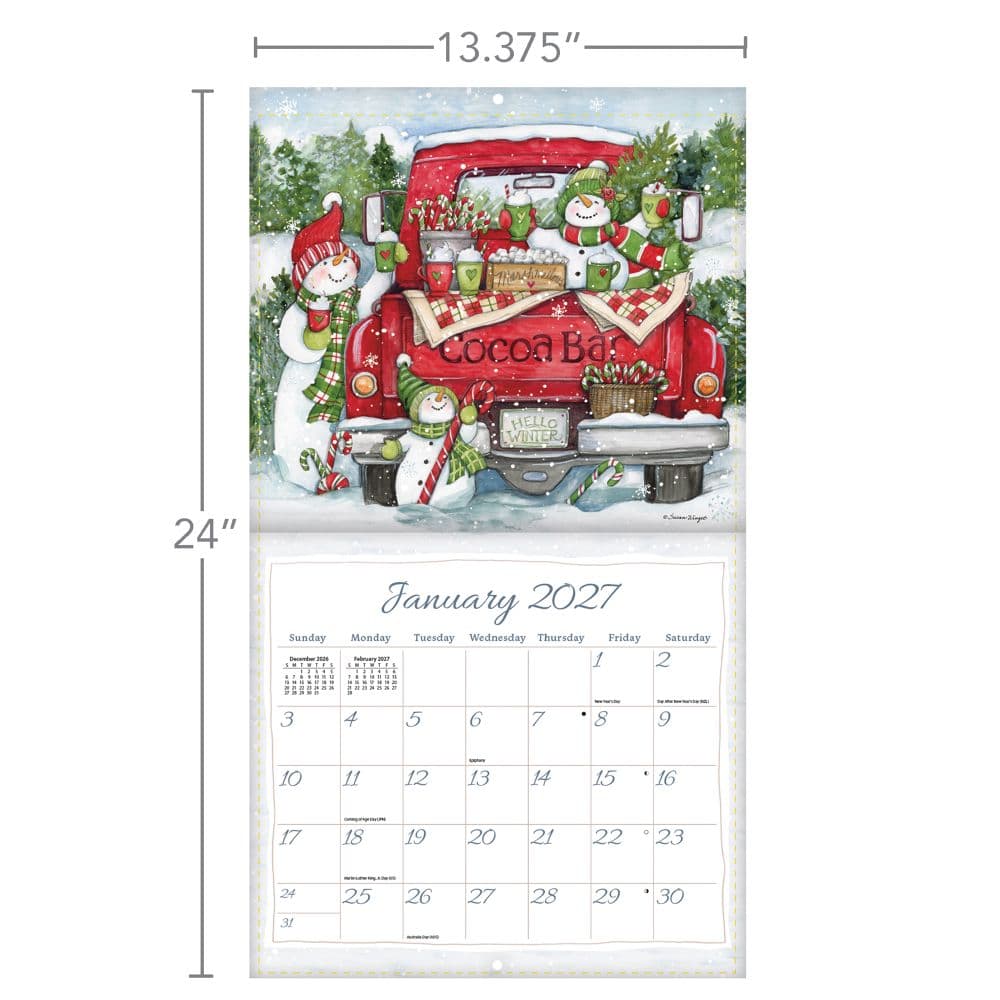 Truckin Along 2027 Wall Calendar by Susan Winget Third Alternate Image