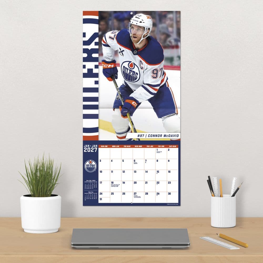 Edmonton Oilers Bilingual French 2027 Wall Calendar Fourth Alternate Image