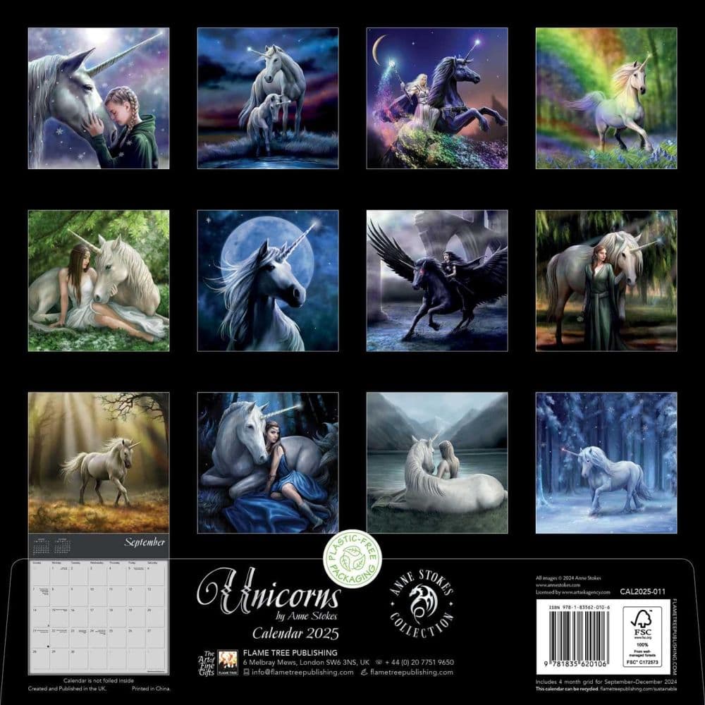 Unicorns Stokes 2025 Wall Calendar First Alternate Image width=&quot;1000&quot; height=&quot;1000&quot;
