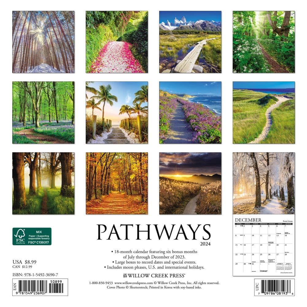 Pathways 2024 Mini Wall Calendar