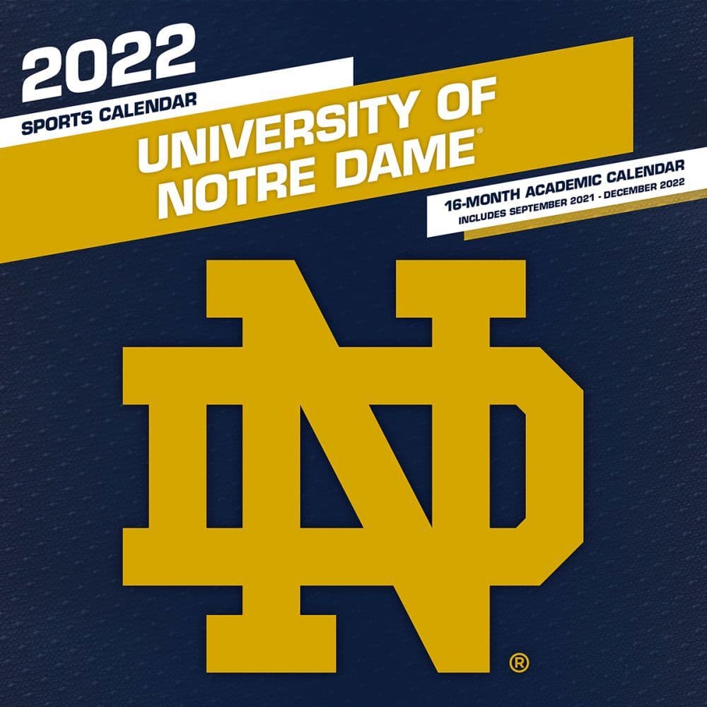 Notre Dame Academic Calendar 2022 Col Notre Dame Fighting Irish 2022 Mini Wall Calendar - Calendars.com