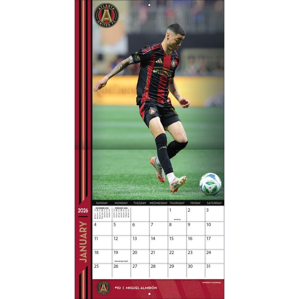 MLS Atlanta United 2026 Wall Calendar Third Alternate Image