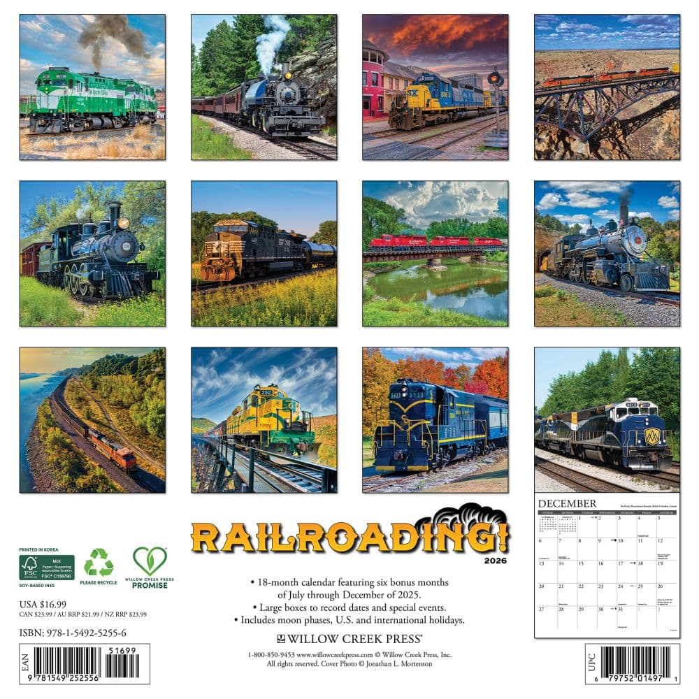Railroading 2026 Wall Calendar First Alternate Image