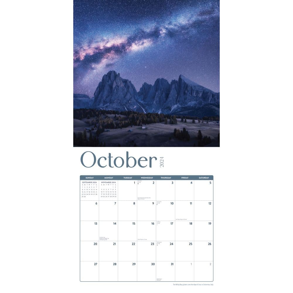 Stargazing The Milky Way 2024 Wall Calendar