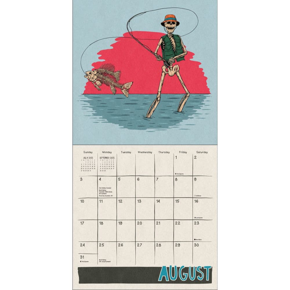 Death Takes a Holiday 2025 Wall Calendar Third Alternate Image