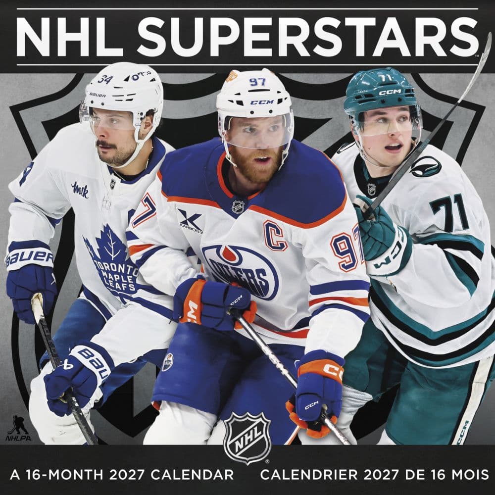 image NHL Superstars Bilingual French 2027 Wall Calendar Main Product Image
