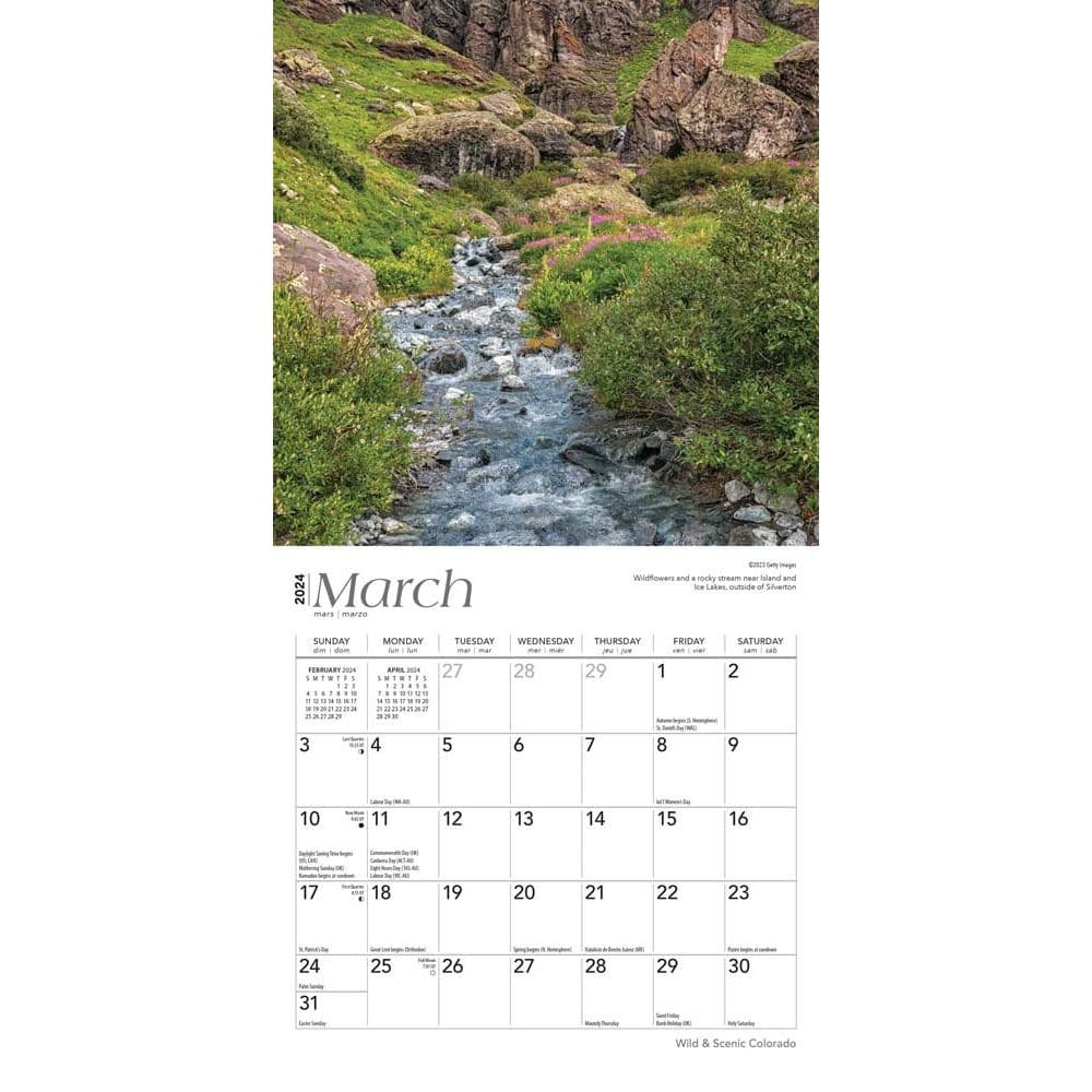 Colorado 2024 Mini Wall Calendar