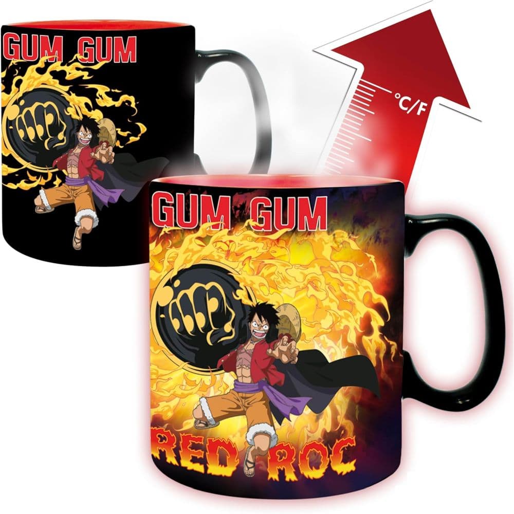 One Piece Luffy vs Kaidou Heat Change Mug Main Product Image