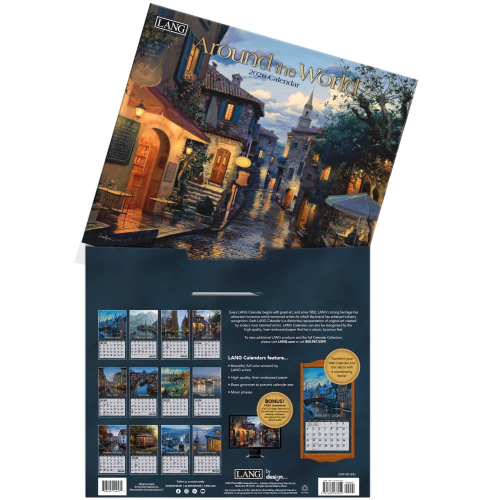 Around the World 2026 Wall Calendar by Evgeny Lushpin_ALT3