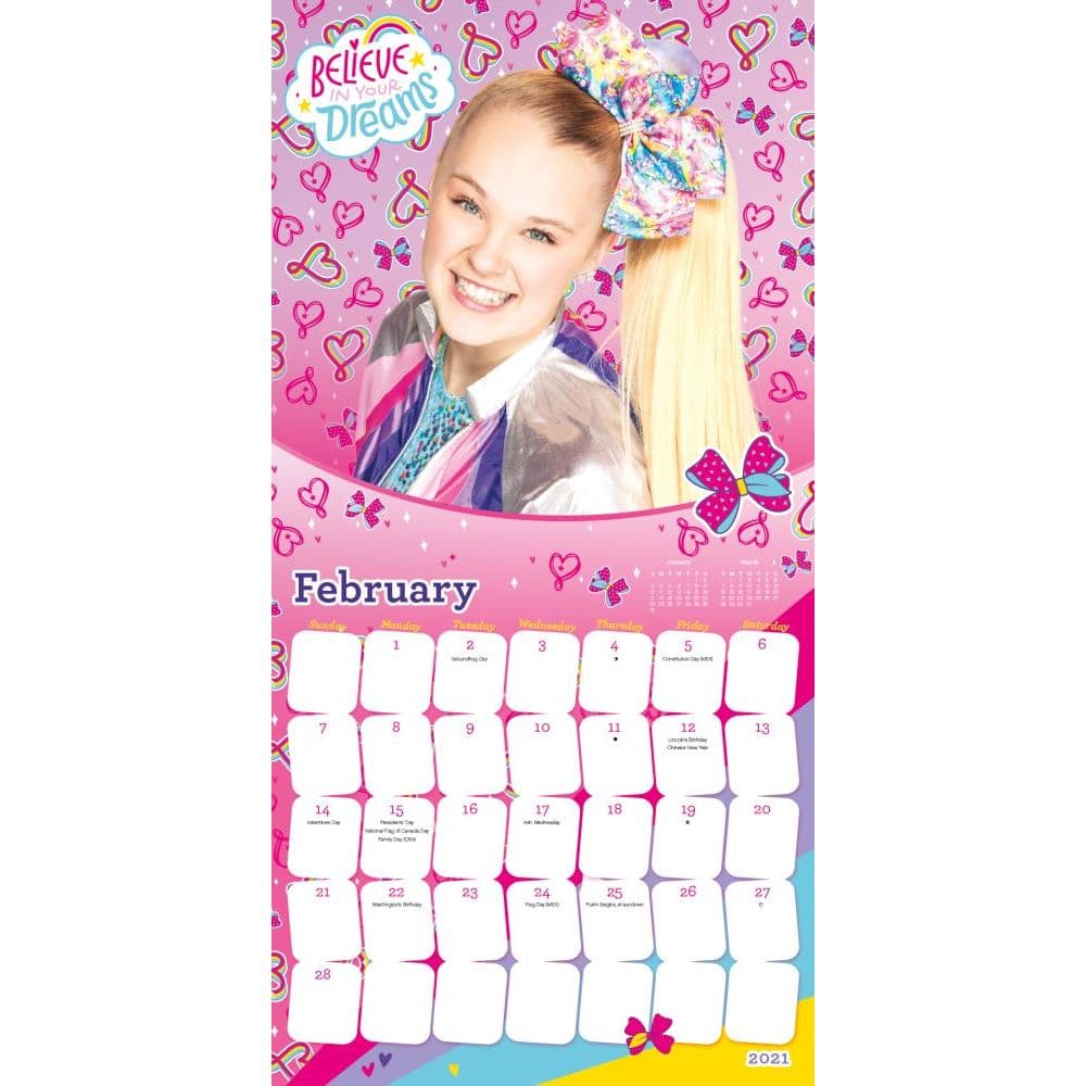 Jojo Siwa Mini Wall Calendar