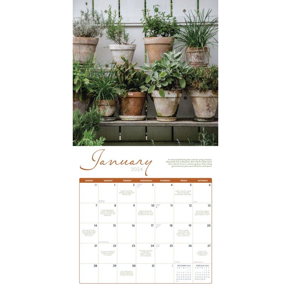 Herb Garden 2024 Wall Calendar Second Alternate Image width=&quot;1000&quot; height=&quot;1000&quot;