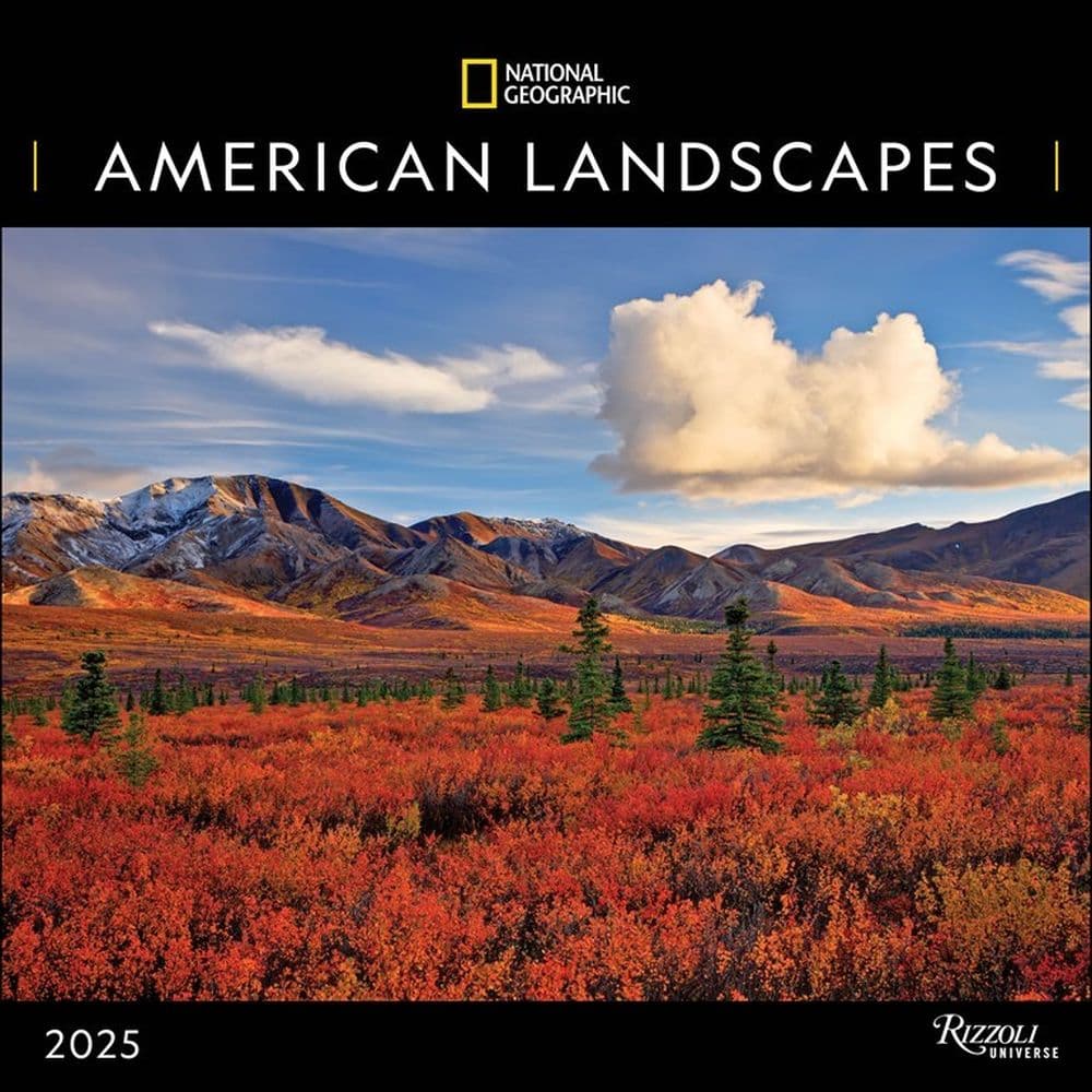 American Landscapes National Geographic 2025 Wall Calendar