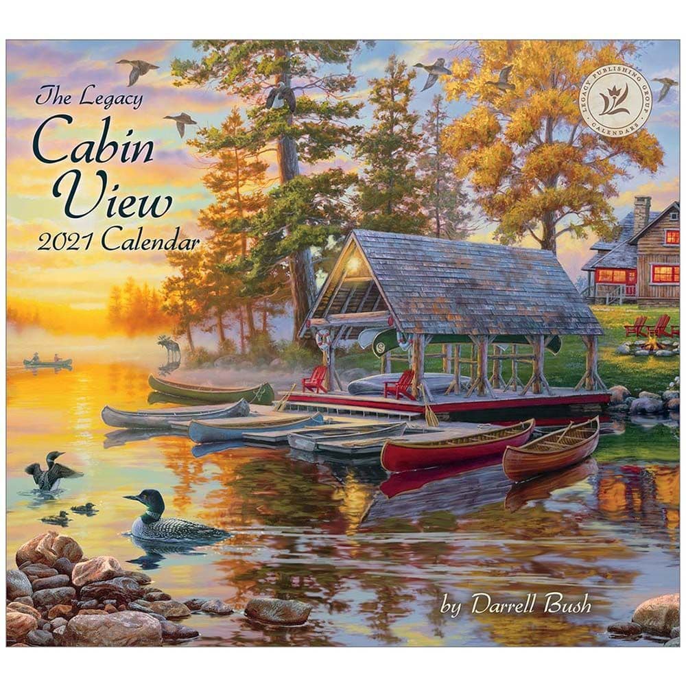 2021 Cabin View Bush Wall Calendar