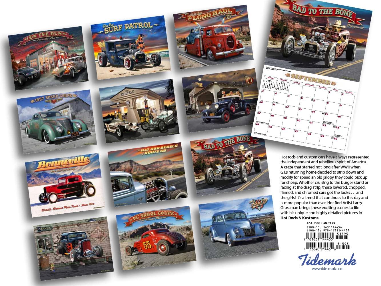 Hot Rods Grossman Art 2023 Wall Calendar - Calendars.com
